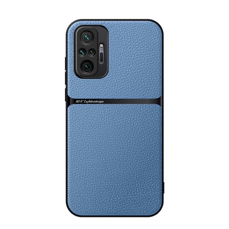 Litchi Leather Magnetic Full Coverage Shockproof Phone Case, For Redmi Note 10 Pro 5G, For Redmi Note 10 5G, For Redmi Note 10 4G / Note 10S, For Redmi Note 10 Pro / Note 10 Pro Max, For Redmi K40 / K40 Pro