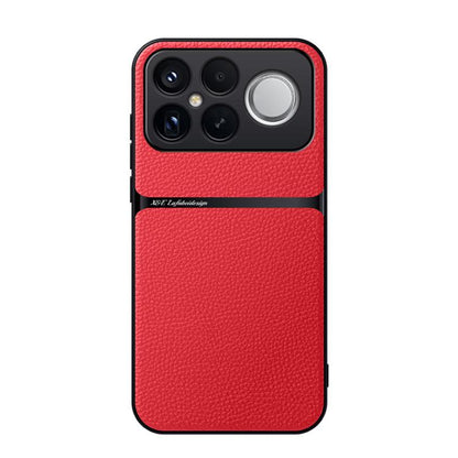 Litchi Leather Magnetic Full Coverage Shockproof Phone Case, For Redmi Turbo 5 Max 5G / Poco X8 Pro Max 5G, For Redmi Turbo 5 5G / Poco X8 Pro 5G, For Redmi Note 15 Pro+ 5G 163.3mm / Poco M8 Pro 5G, For Redmi Note 15 4G / 5G Global 164mm / Poco M8 5G  ...