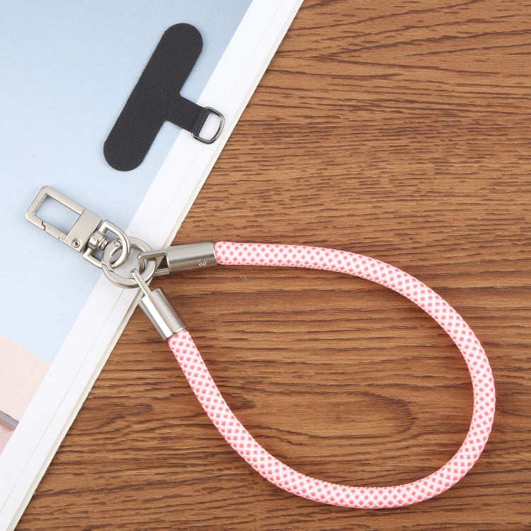 Pearl Silver Metal Buckle Phone Wrist Strap Phone Short Lanyard