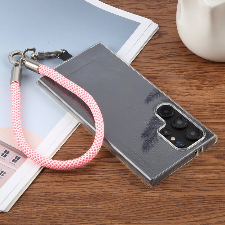 Pearl Silver Metal Buckle Phone Wrist Strap Phone Short Lanyard