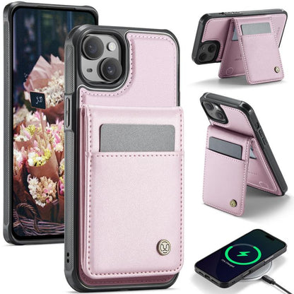 JEEHOOD J06 British Style RFID MagSafe Card Bag PU Phone Case