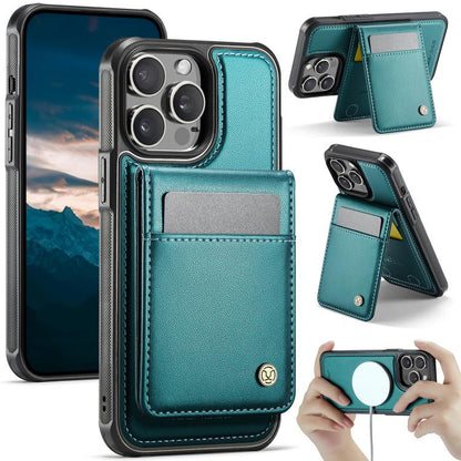 JEEHOOD J06 British Style RFID MagSafe Card Bag PU Phone Case