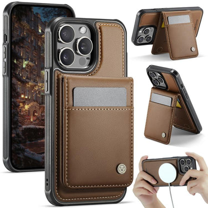 JEEHOOD J06 British Style RFID MagSafe Card Bag PU Phone Case