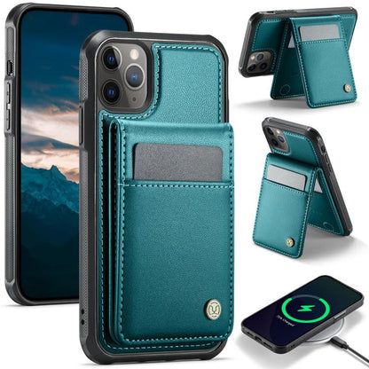 JEEHOOD J06 British Style RFID MagSafe Card Bag PU Phone Case