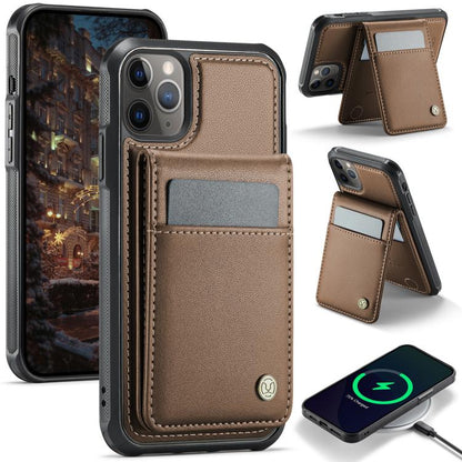 JEEHOOD J06 British Style RFID MagSafe Card Bag PU Phone Case
