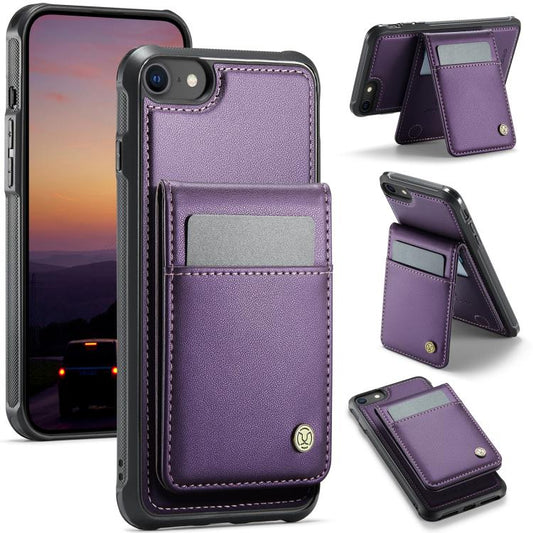 JEEHOOD J06 Britischer Stil RFID MagSafe Kartenetui PU-Handyhülle, für iPhone 13 Pro, für iPhone 13, für iPhone 12 / 12 Pro, für iPhone 12 Pro Max, für iPhone 11 Pro Max, für iPhone 11, für iPhone 11 Pro, für iPhone X / XS, für iPhone XS Max