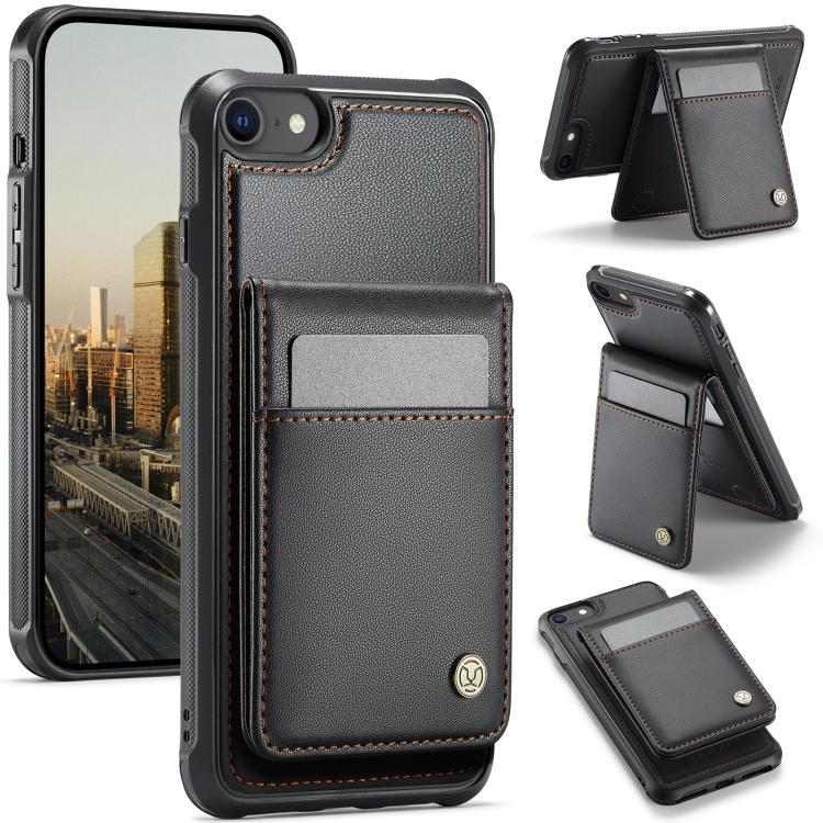 JEEHOOD J06 British Style RFID MagSafe Card Bag PU Phone Case