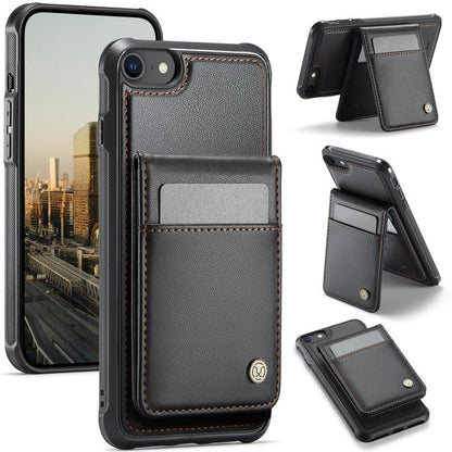JEEHOOD J06 British Style RFID MagSafe Card Bag PU Phone Case