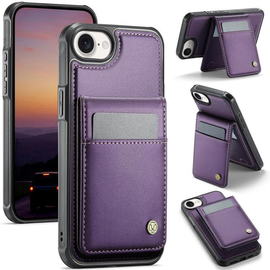 JEEHOOD J06 British Style RFID MagSafe Card Bag PU Phone Case, For iPhone 17e / 16e, For iPhone 17 Pro Max, For iPhone 17 Pro, For iPhone 17, For iPhone Air, For iPhone 16 Pro Max, For iPhone 16 Pro, For iPhone 16 Plus, For iPhone 16                   ...