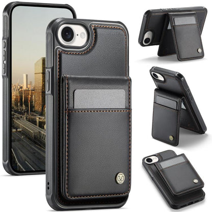 JEEHOOD J06 British Style RFID MagSafe Card Bag PU Phone Case, For iPhone 17e / 16e, For iPhone 17 Pro Max, For iPhone 17 Pro, For iPhone 17, For iPhone Air, For iPhone 16 Pro Max, For iPhone 16 Pro, For iPhone 16 Plus, For iPhone 16                   ...
