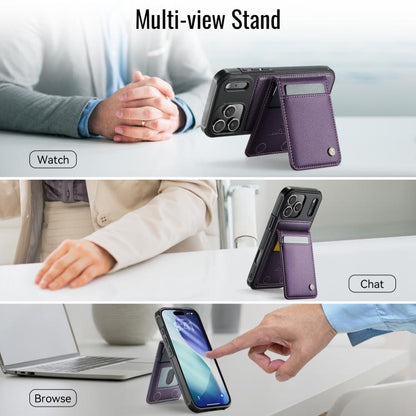 JEEHOOD J06 British Style RFID MagSafe Card Bag PU Phone Case