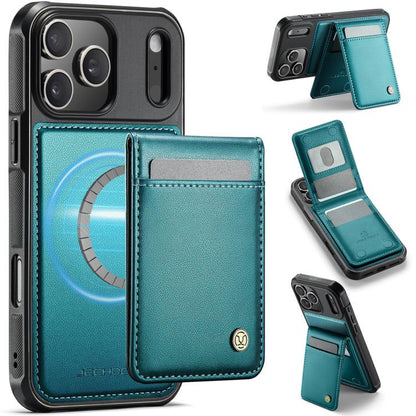 JEEHOOD J06 British Style RFID MagSafe Card Bag PU Phone Case, For iPhone 17e / 16e, For iPhone 17 Pro Max, For iPhone 17 Pro, For iPhone 17, For iPhone Air, For iPhone 16 Pro Max, For iPhone 16 Pro, For iPhone 16 Plus, For iPhone 16                   ...