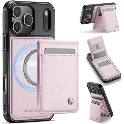 JEEHOOD J06 British Style RFID MagSafe Card Bag PU Phone Case, For iPhone 17e / 16e, For iPhone 17 Pro Max, For iPhone 17 Pro, For iPhone 17, For iPhone Air, For iPhone 16 Pro Max, For iPhone 16 Pro, For iPhone 16 Plus, For iPhone 16                   ...
