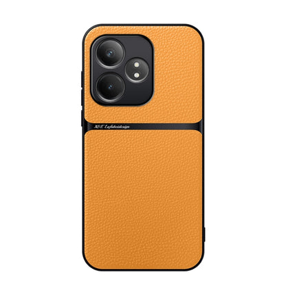 Litchi Leather Magnetic Full Coverage Shockproof Phone Case, For Realme 16 Pro+ 5G, For Realme 16 Pro 5G, For Realme 14, For Realme 14 Pro+, For Realme 14 Pro, For Realme 13 Pro Global / Realme 13 Pro+, For Realme GT Neo6 / GT Neo6 SE / GT 6 / GT 6T   ...