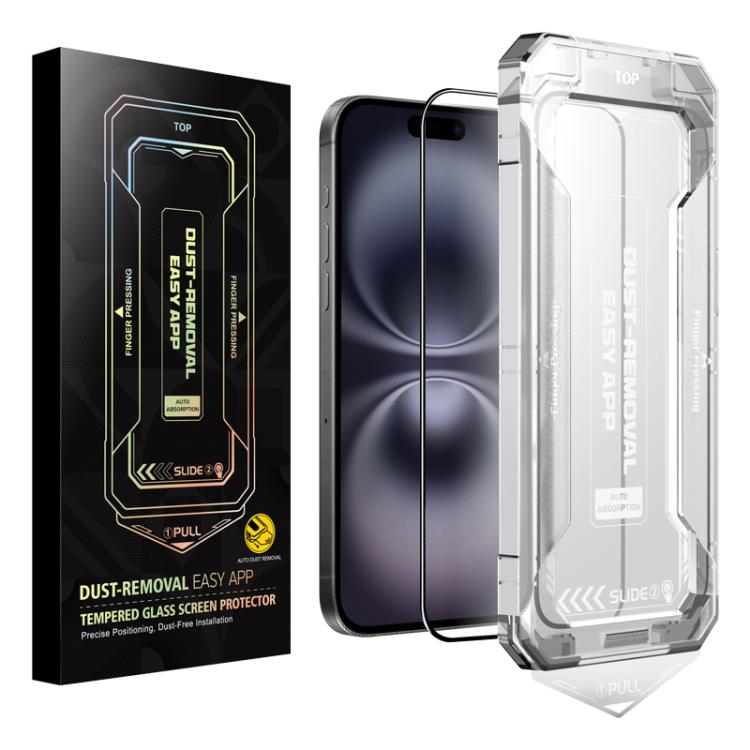 Easy Install HD Tempered Glass Film, For iPhone 16e / 14 / 13 Pro / 13, For iPhone 16 Pro Max, For iPhone 16 Pro, For iPhone 16 Plus / 15 Plus, For iPhone 16 / 15, For iPhone 15 Pro Max, For iPhone 15 Pro, For iPhone 14 Plus / 13 Pro Max���������������...