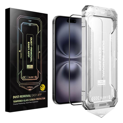 Easy Install HD Tempered Glass Film, For iPhone 16e / 14 / 13 Pro / 13, For iPhone 16 Pro Max, For iPhone 16 Pro, For iPhone 16 Plus / 15 Plus, For iPhone 16 / 15, For iPhone 15 Pro Max, For iPhone 15 Pro, For iPhone 14 Plus / 13 Pro Max���������������...
