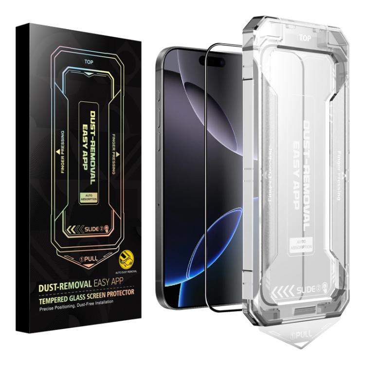 Easy Install HD Tempered Glass Film, For iPhone 16e / 14 / 13 Pro / 13, For iPhone 16 Pro Max, For iPhone 16 Pro, For iPhone 16 Plus / 15 Plus, For iPhone 16 / 15, For iPhone 15 Pro Max, For iPhone 15 Pro, For iPhone 14 Plus / 13 Pro Max���������������...