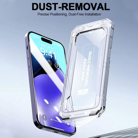 Easy Install HD Tempered Glass Film, For iPhone 16e / 14 / 13 Pro / 13, For iPhone 16 Pro Max, For iPhone 16 Pro, For iPhone 16 Plus / 15 Plus, For iPhone 16 / 15, For iPhone 15 Pro Max, For iPhone 15 Pro, For iPhone 14 Plus / 13 Pro Max���������������...