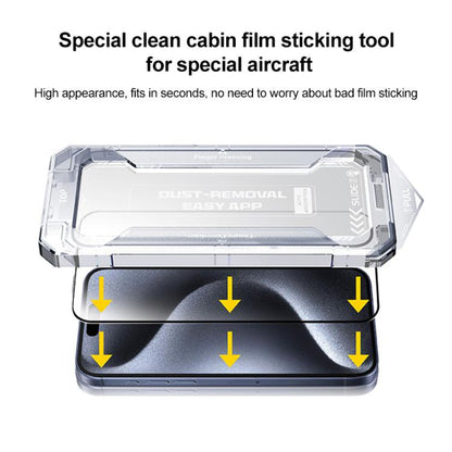 Easy Install HD Tempered Glass Film, For iPhone 16e / 14 / 13 Pro / 13, For iPhone 16 Pro Max, For iPhone 16 Pro, For iPhone 16 Plus / 15 Plus, For iPhone 16 / 15, For iPhone 15 Pro Max, For iPhone 15 Pro, For iPhone 14 Plus / 13 Pro Max���������������...