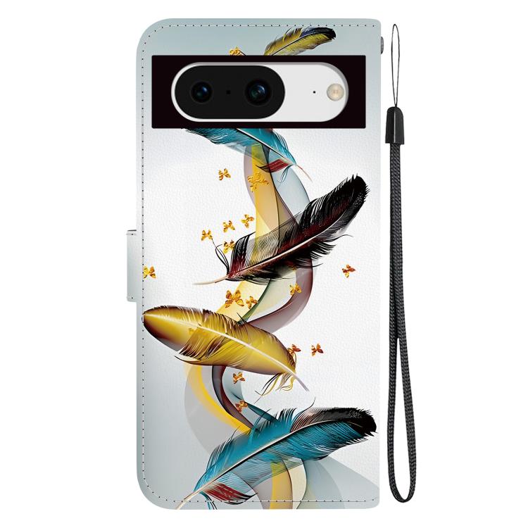Crystal Texture Colored Drawing Leather Phone Case, For Google Pixel 8