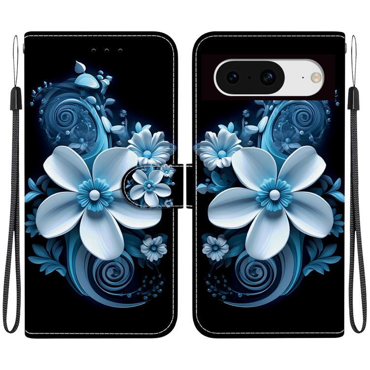 Crystal Texture Colored Drawing Leather Phone Case, For Google Pixel 8