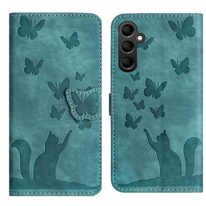 Butterfly Cat Embossing Flip Leather Phone Case, For Samsung Galaxy A57 5G, For Samsung Galaxy A37 5G, For Galaxy A27 5G, For Samsung Galaxy A07 4G / A06 4G, For Samsung Galaxy A17 5G / A26 5G, For Samsung Galaxy A56 5G, For Samsung Galaxy A26 5G      ...