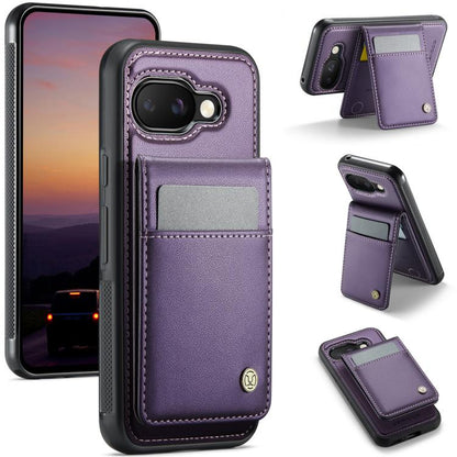 JEEHOOD J06 British Style RFID MagSafe Card Bag PU Phone Case, For Google Pixel 11 Pro XL, For Google Pixel 11 / 11 Pro, For Google Pixel 10a, For Google Pixel 9a, For Google Pixel 9 Pro XL, For Google Pixel 9 / 9 Pro