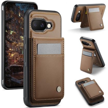 JEEHOOD J06 British Style RFID MagSafe Card Bag PU Phone Case, For Google Pixel 11 Pro XL, For Google Pixel 11 / 11 Pro, For Google Pixel 10a, For Google Pixel 9a, For Google Pixel 9 Pro XL, For Google Pixel 9 / 9 Pro