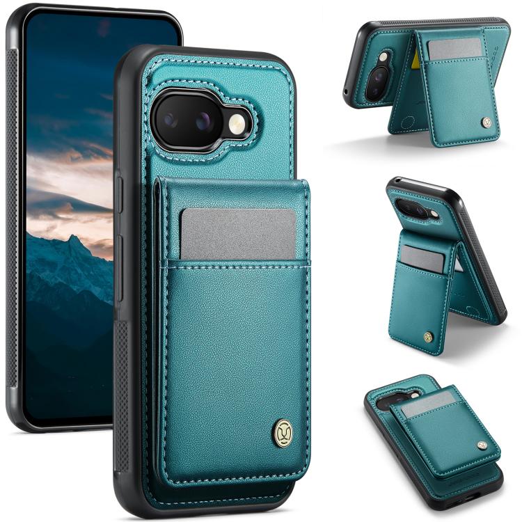 JEEHOOD J06 British Style RFID MagSafe Card Bag PU Phone Case, For Google Pixel 11 Pro XL, For Google Pixel 11 / 11 Pro, For Google Pixel 10a, For Google Pixel 9a, For Google Pixel 9 Pro XL, For Google Pixel 9 / 9 Pro