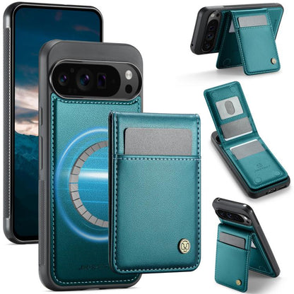 JEEHOOD J06 British Style RFID MagSafe Card Bag PU Phone Case, For Google Pixel 11 Pro XL, For Google Pixel 11 / 11 Pro, For Google Pixel 10a, For Google Pixel 9a, For Google Pixel 9 Pro XL, For Google Pixel 9 / 9 Pro