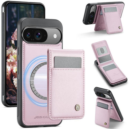 JEEHOOD J06 British Style RFID MagSafe Card Bag PU Phone Case, For Google Pixel 11 Pro XL, For Google Pixel 11 / 11 Pro, For Google Pixel 10a, For Google Pixel 9a, For Google Pixel 9 Pro XL, For Google Pixel 9 / 9 Pro