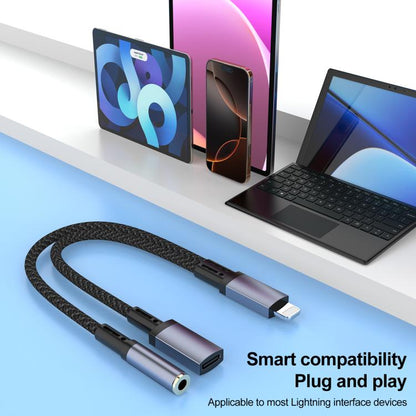 8 Pin to 3.5mm, USB-C / Type-C Audio Adapter Cable, 3 in 1