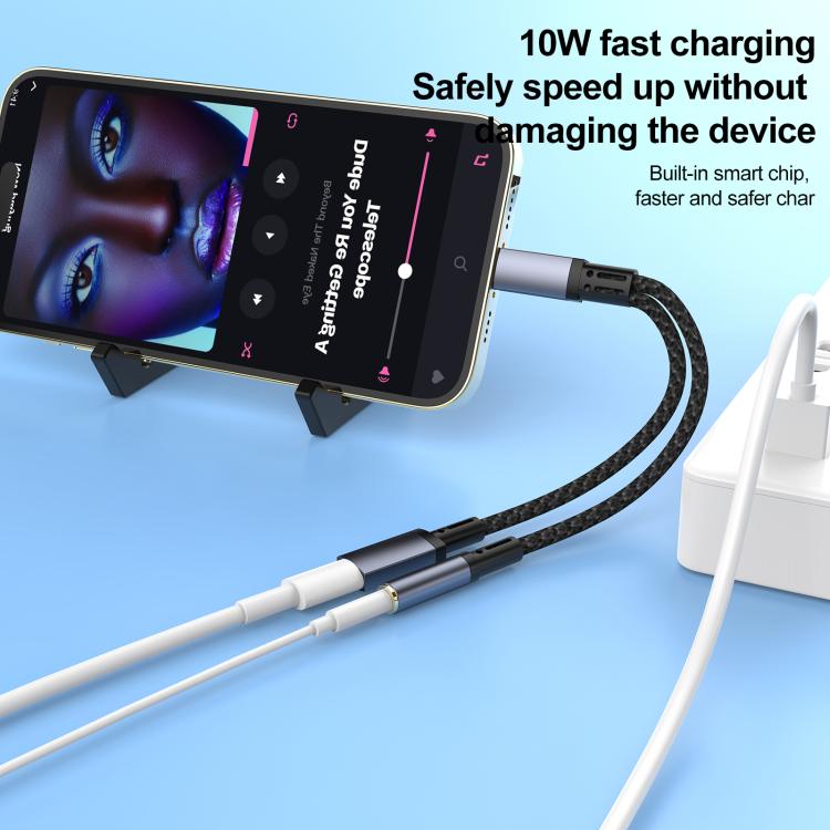 8 Pin to 3.5mm, USB-C / Type-C Audio Adapter Cable, 3 in 1