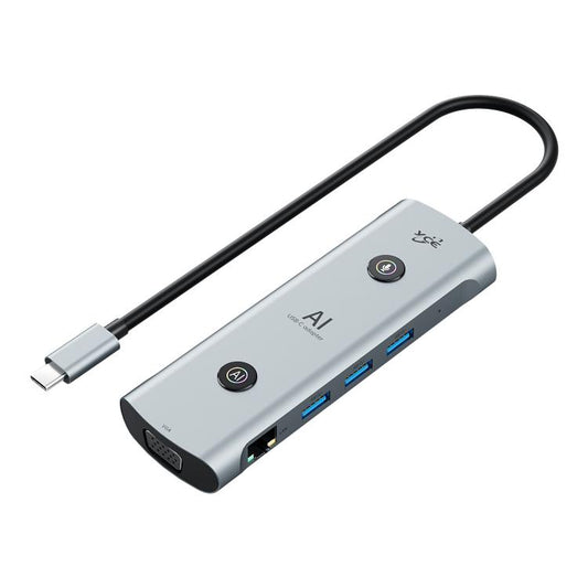YCE V261 13 in 1 USB-C / Type-C HUB Adapter AI Docking Station, V261