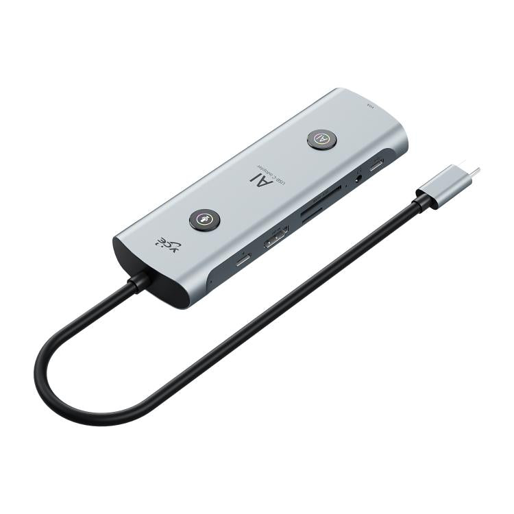 YCE V261 13 in 1 USB-C / Type-C HUB Adapter AI Docking Station, V261