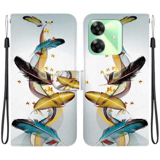 Crystal Texture Colored Drawing Leather Phone Case, For Realme C61 / C63 / Note 60, For Realme GT Neo6 SE / GT 6T, For Realme 12 5G, For Realme 12+, For Realme 12 Pro+ Global