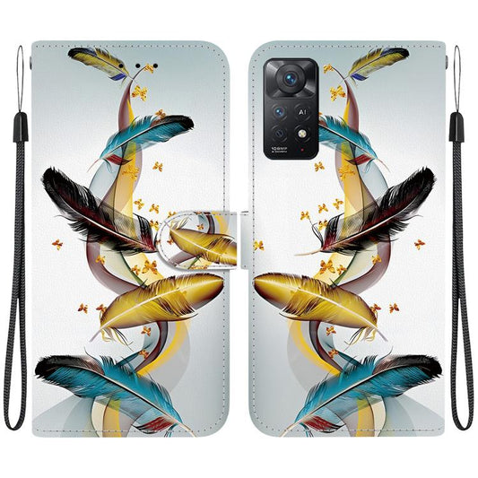 Crystal Texture Colored Drawing Leather Phone Case, For Redmi Note 12 Pro 4G, For Redmi Note 12 4G Global, For Redmi Note 12 Pro+ 5G, For Redmi Note 12 Pro / Poco X5 Pro, For Redmi Note 12 5G / Poco X5