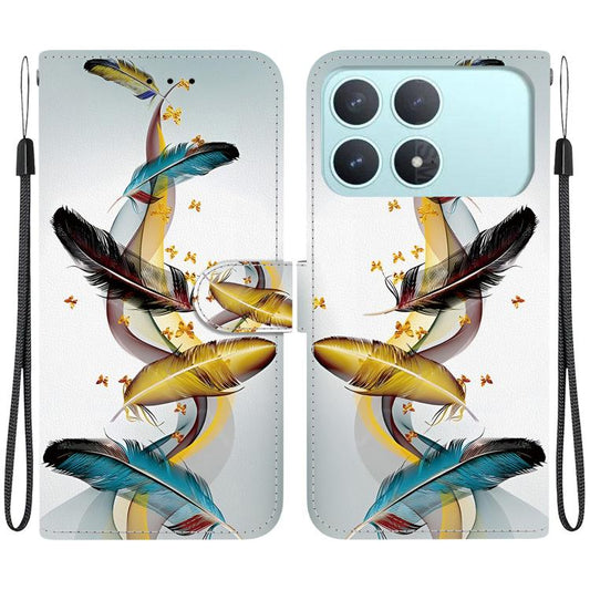 Crystal Texture Colored Drawing Leather Phone Case, For Redmi K90 / Xiaomi Poco F8 Pro 5G, For Redmi 15C 5G / 4G EU 173mm / Poco C85 5G, For Redmi Turbo 4 Pro / Xiaomi Poco F7, For Redmi 14C 4G, For Redmi 13 4G / Poco M6