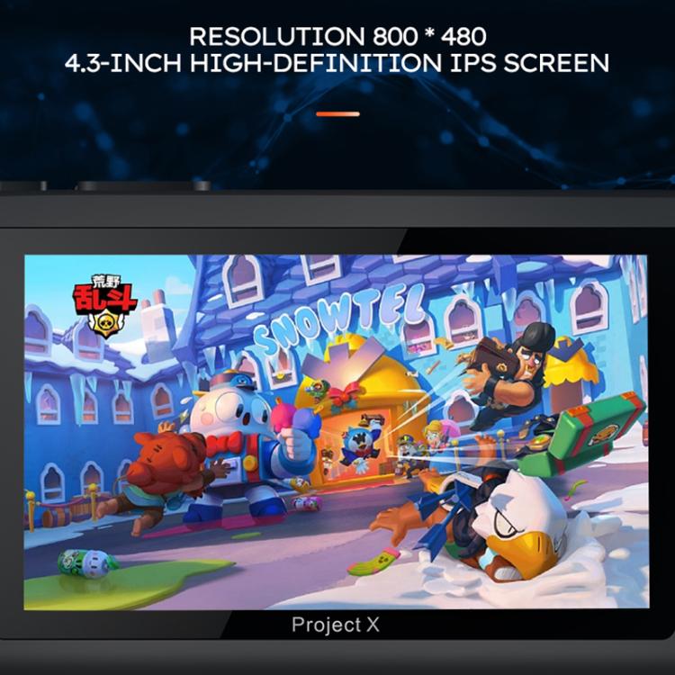 PROJECT X Console de jeu portable Écran 4,3 pouces CPU ATM 7051