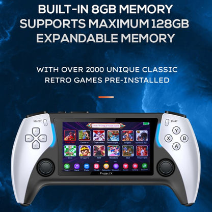PROJECT X Console de jeu portable Écran 4,3 pouces CPU ATM 7051
