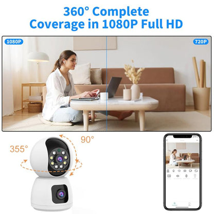 K12 1080P HD Dual Lens Dual Picture Wireless WiFi Camera, K12
