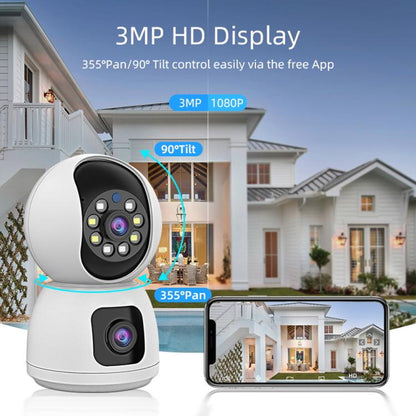 K12 1080P HD Dual Lens Dual Picture Wireless WiFi Camera, K12