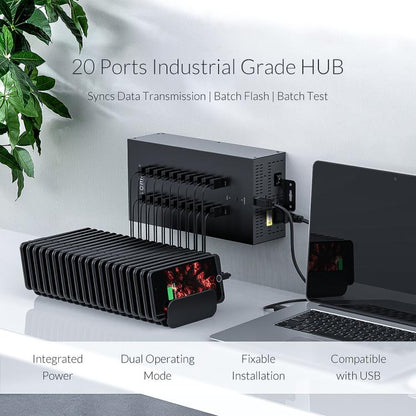 ORICO IH20P Industrial Grade 20 Ports USB 2.0 Hub, AU Plug, EU Plug, UK Plug, US Plug