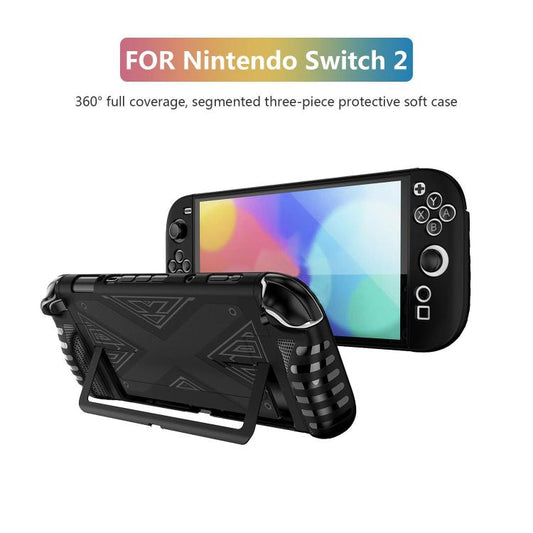 Detachable X-pattern Protective Case with Holder, For Nintendo Switch 2