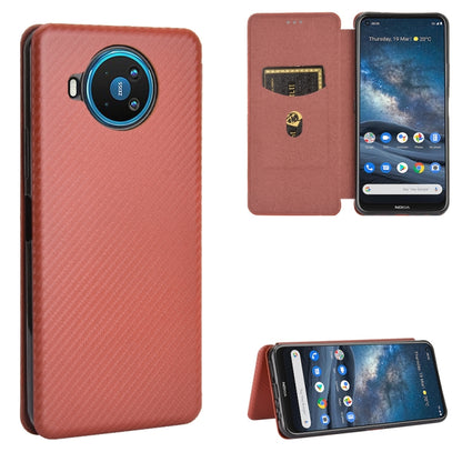 Carbon Fiber Texture Magnetic Horizontal Flip TPU + PC + PU Leather Case with Card Slot, For Google Pixel 4A 5G, For Sony Xperia 5 ll, For Nokia 8.3 5G, For Nokia C3