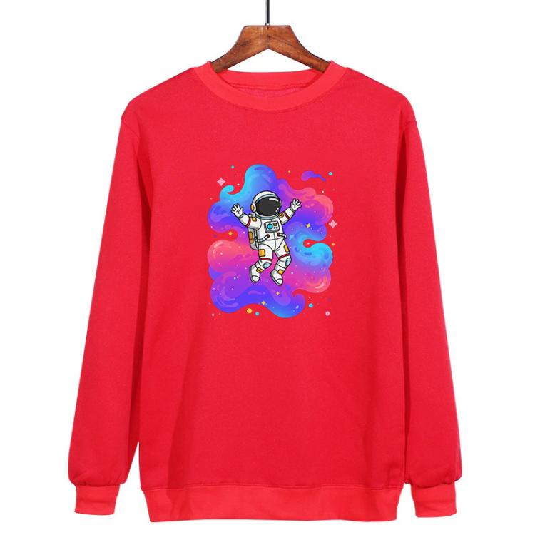 Astronaut Printed Casual Loose Round Neck Sweatshirt Print On Your Demand, XS, S, M, L, XL, XXL, XXXL