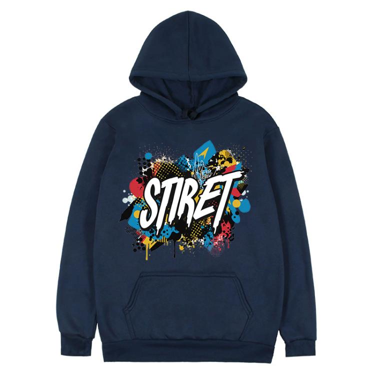 Alphabet Printed Fleece Hooded Sweatshirt Print On Your Demand, XS, S, M, L, XL, XXL, XXXL