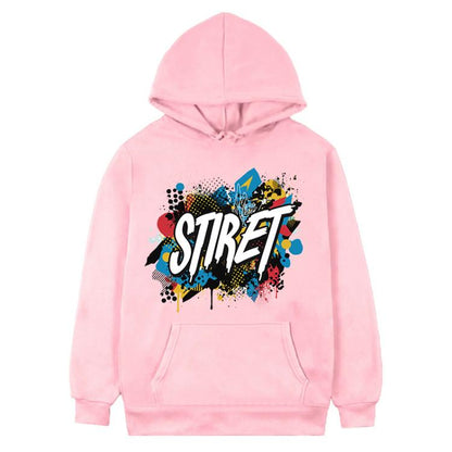 Alphabet Printed Fleece Hooded Sweatshirt Print On Your Demand, XS, S, M, L, XL, XXL, XXXL