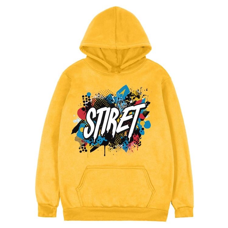 Alphabet Printed Fleece Hooded Sweatshirt Print On Your Demand, XS, S, M, L, XL, XXL, XXXL