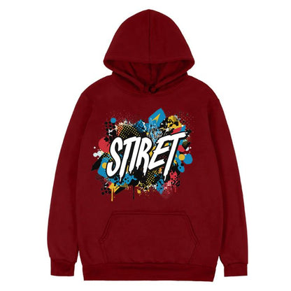 Alphabet Printed Fleece Hooded Sweatshirt Print On Your Demand, XS, S, M, L, XL, XXL, XXXL